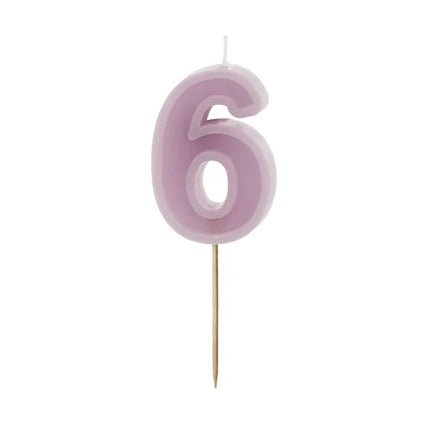 Świeczka na 6 lat 10 cm