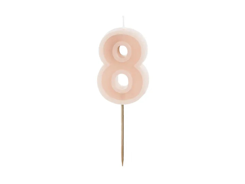 8-letnia świeczka Nude 10 cm