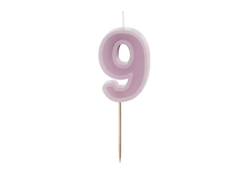 Świeca na 9 lat 10 cm