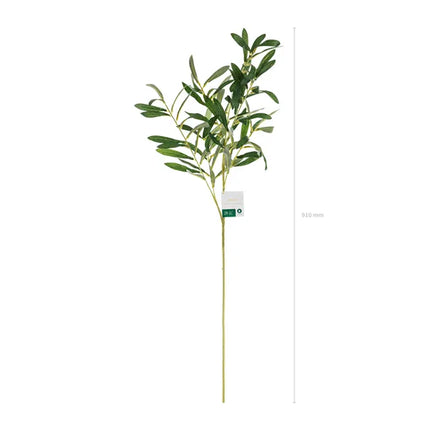 Zielona sztuczna gałązka oliwna 91cm