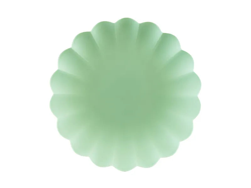 Talerze turkusowe 22cm 4szt