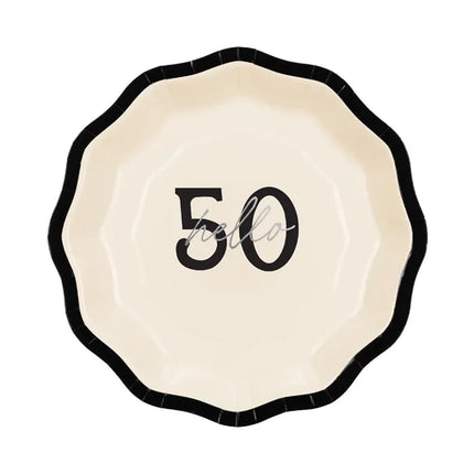 Talerze na 50 lat 18cm 6szt