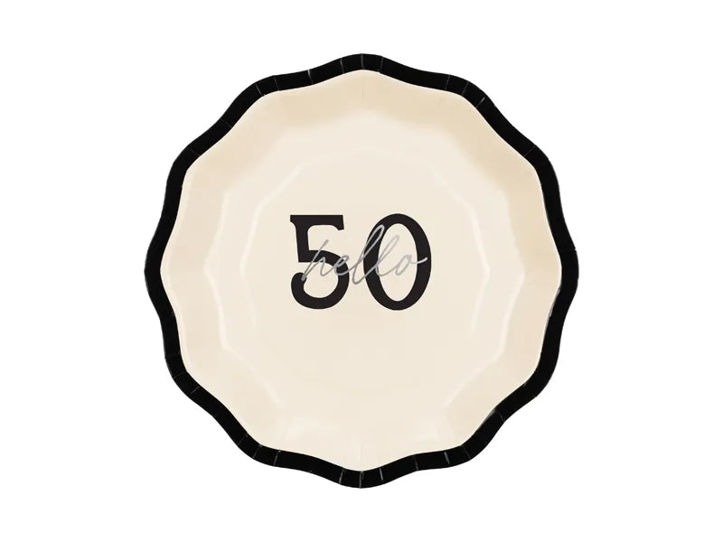 Talerze na 50 lat 18cm 6szt