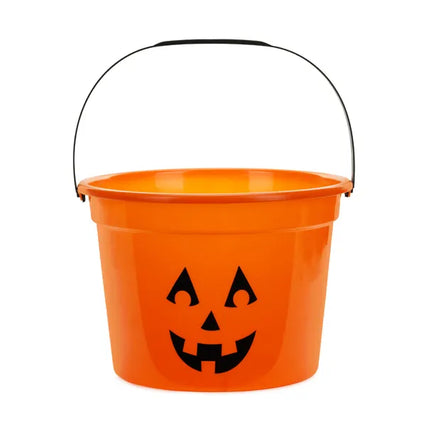 Wiaderko na Halloween Pomarańczowa dynia 20,5 cm