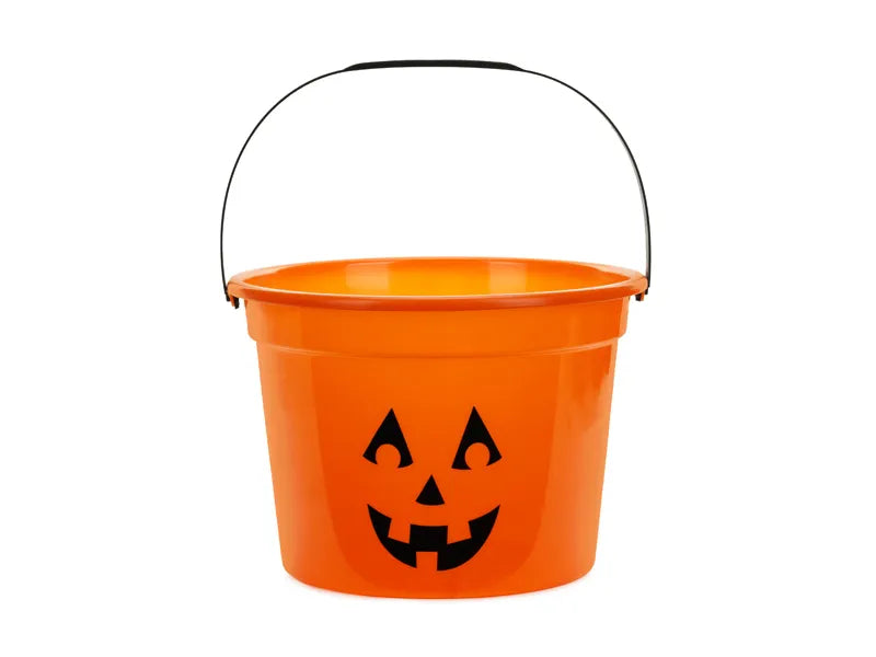 Wiaderko na Halloween Pomarańczowa dynia 20,5 cm