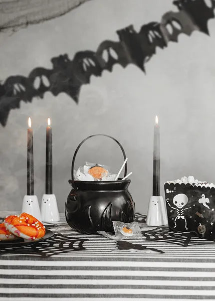 Wiadro na Halloween Czarny kocioł 18 cm