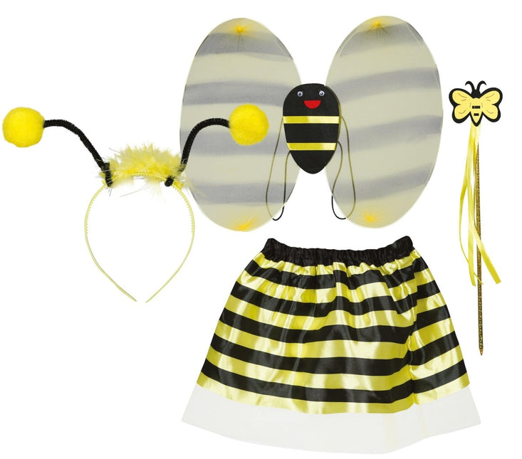 Bij Accessoireset Geel Zwart Meisje - Partywinkel - 8434077270721