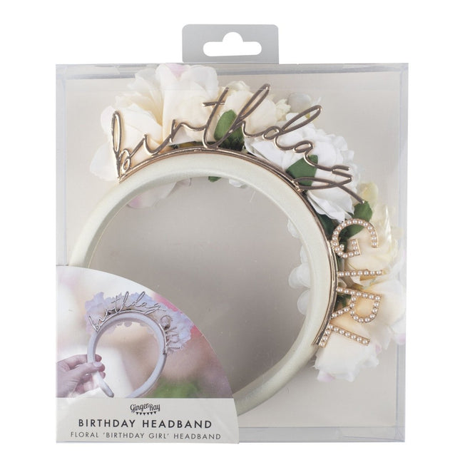 Birthday Girl Haarband 20cm van Ginger Ray koop je bij Partywinkel