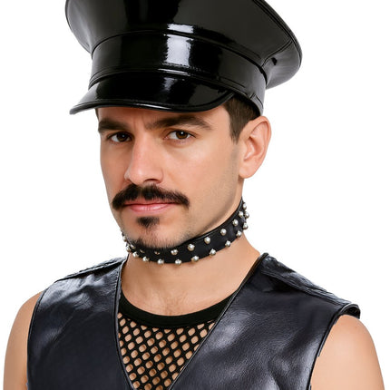 Black pvc cap hq van Fiestas Guirca koop je bij Partywinkel