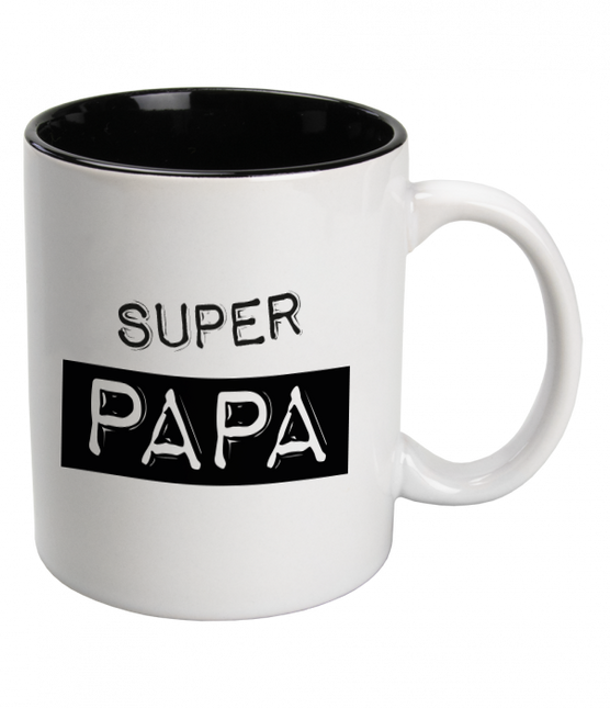 Kubek Najdroższy Tata Biały Ceramiczny Najdroższa Mama 12cm