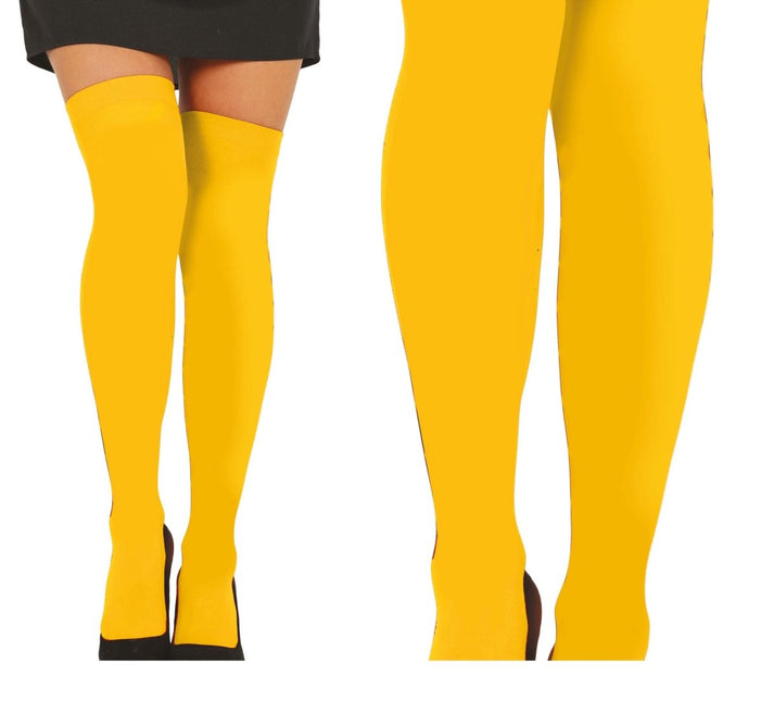 Blauw Gele Kousen Geel van Fiestas Guirca koop je bij Partywinkel