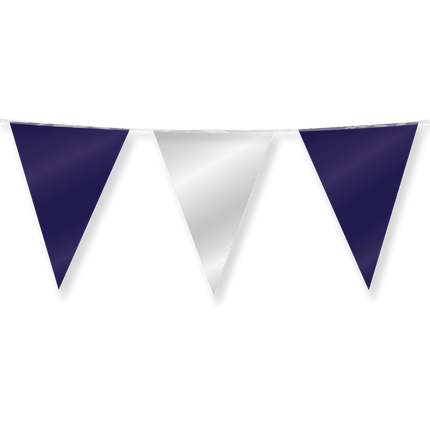 Blauw Zilveren Slinger Metallic 10m van Paper Dreams koop je bij Partywinkel