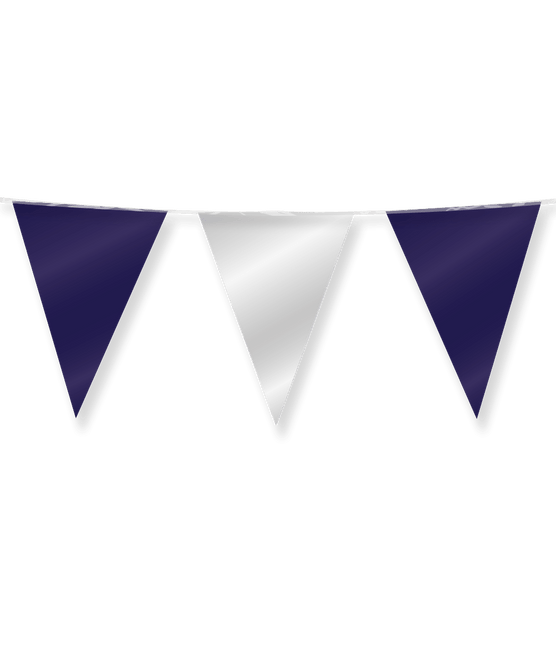 Blauw Zilveren Slinger Metallic 10m van Paper Dreams koop je bij Partywinkel