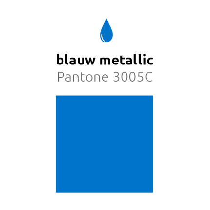 Blauwe Ballonnen Metallic 25cm 50st - Partywinkel - 8436540863829