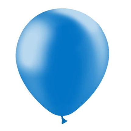 Blauwe Ballonnen Metallic 30cm 10st - Partywinkel - 8436540892195