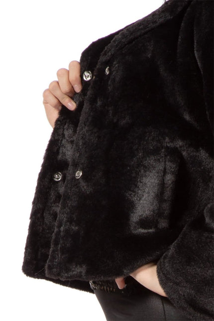 Blauwe Bontjas Zwart Dames van Wilbers & Wilbers koop je bij Partywinkel