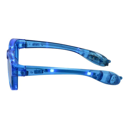 Blauwe Bril Met Led van Boland koop je bij Partywinkel