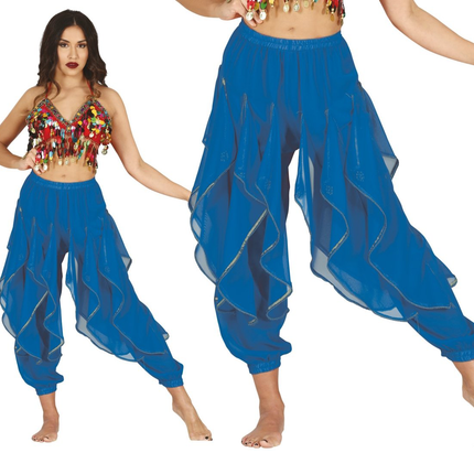 Niebieskie spodnie Belly Dancer