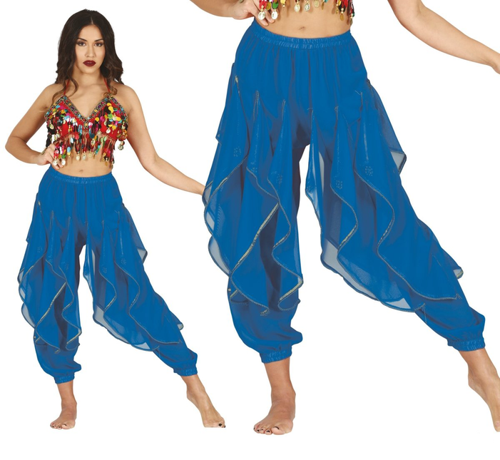 Niebieskie spodnie Belly Dancer
