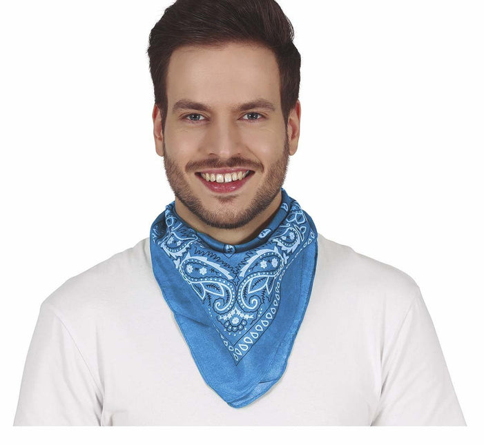 Blauwe Cowboy Sjaal van Fiestas Guirca koop je bij Partywinkel