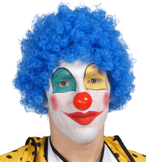 Blauwe Pruik Krullen van Fiestas Guirca koop je bij Partywinkel