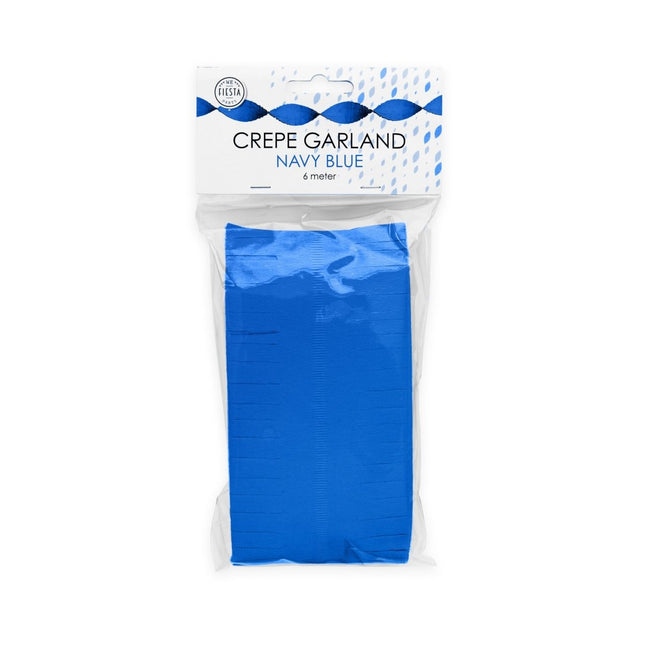 Blauwe Slingers Crepe 6m - Partywinkel - 5712735011538