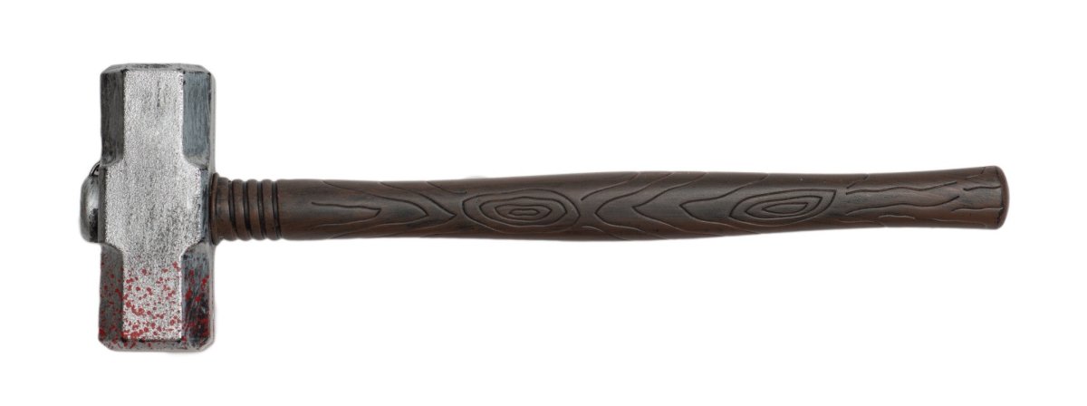 Bloederige Hamer 52cm van Partychimp koop je bij Partywinkel