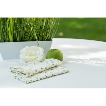 Bloemen Servetten Katoen 40cm 4st van CHAKS koop je bij Partywinkel