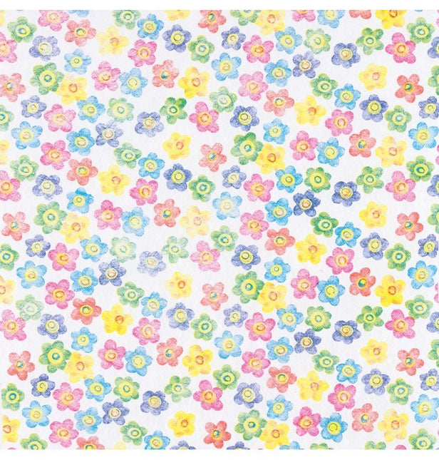 Bloemen Tafelloper Gekleurd 5m van CHAKS koop je bij Partywinkel