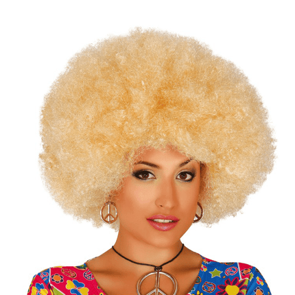 Blonde Afro van Fiestas Guirca koop je bij Partywinkel