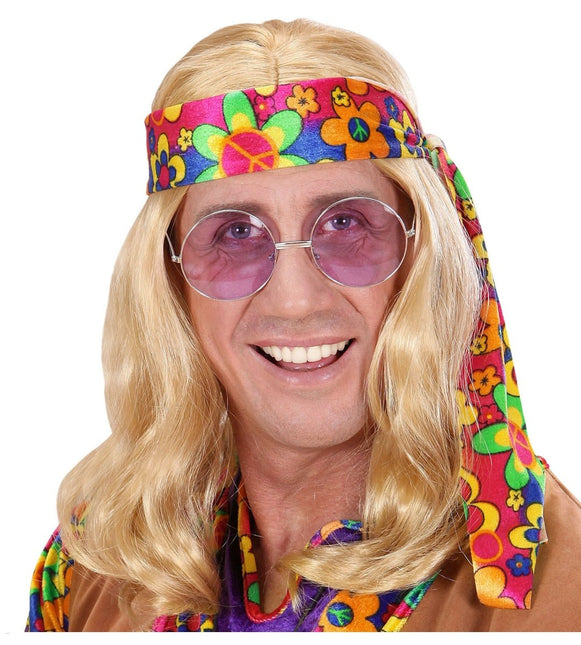 Blonde Hippie Pruik van Widmann koop je bij Partywinkel