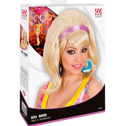 Blonde Pruik 60'S Modieus van Widmann koop je bij Partywinkel