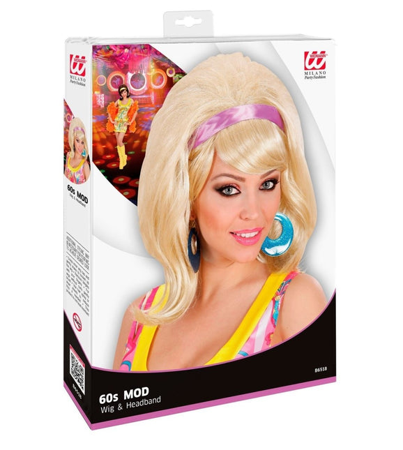 Blonde Pruik 60'S Modieus van Widmann koop je bij Partywinkel