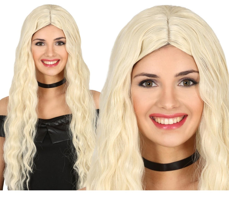 Blonde Pruik Golvend van Fiestas Guirca koop je bij Partywinkel