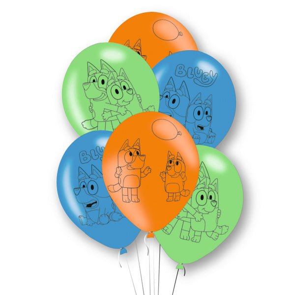 Bluey Ballonnen 27,5cm 6st van Riethmueller koop je bij Partywinkel