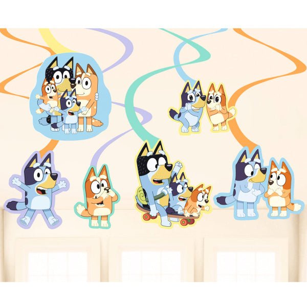 Bluey Hangdecoratie 6st van Riethmueller koop je bij Partywinkel