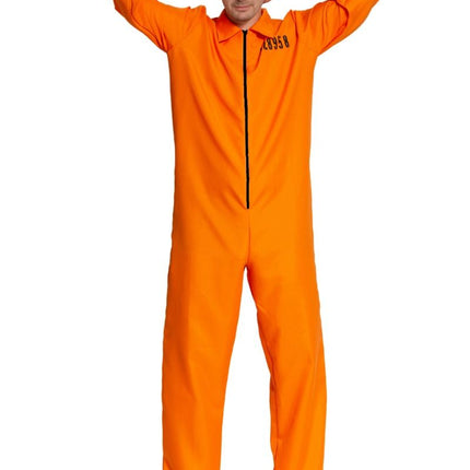 Boef Jumpsuit Oranje van Partychimp koop je bij Partywinkel