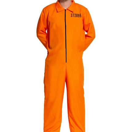 Boef Jumpsuit Oranje van Partychimp koop je bij Partywinkel