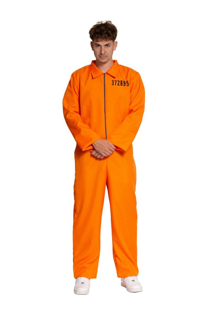 Boef Jumpsuit Oranje van Partychimp koop je bij Partywinkel