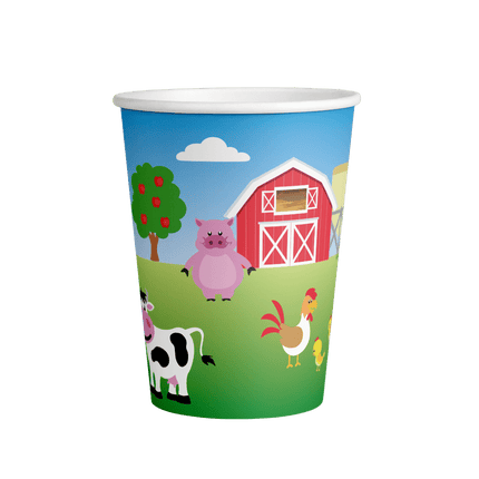 Boerderij Bekers 9cm 8st van Paper Dreams koop je bij Partywinkel