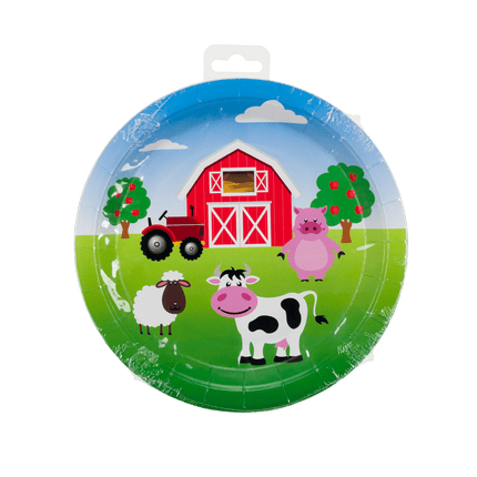 Boerderij Borden 23cm 8st van Paper Dreams koop je bij Partywinkel