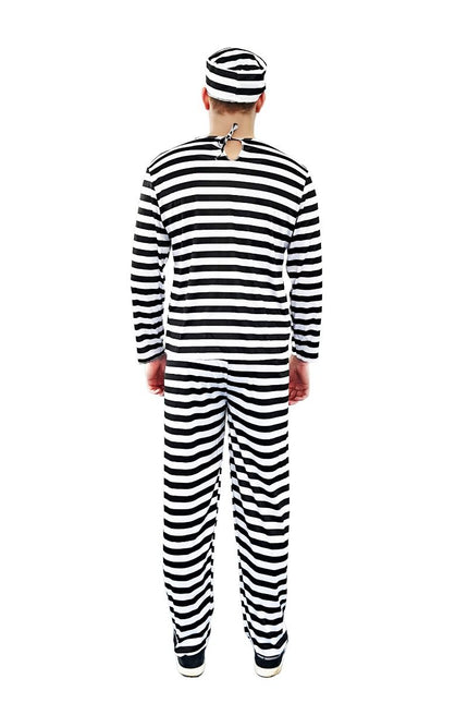 Boevenpak Zwart Wit 3 delig van Partychimp koop je bij Partywinkel