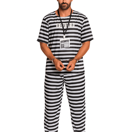 Boevenpak Zwart Wit 5 delig van PartyXclusive koop je bij Partywinkel