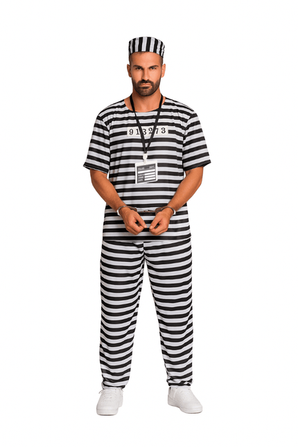 Boevenpak Zwart Wit 5 delig van PartyXclusive koop je bij Partywinkel