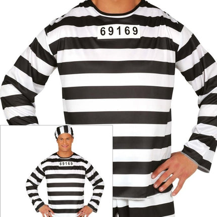 Boevenpak Zwart Wit Heren van Fiestas Guirca koop je bij Partywinkel