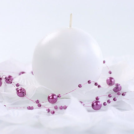 Bolkaarsen Wit 6cm 10st van Partydeco koop je bij Partywinkel