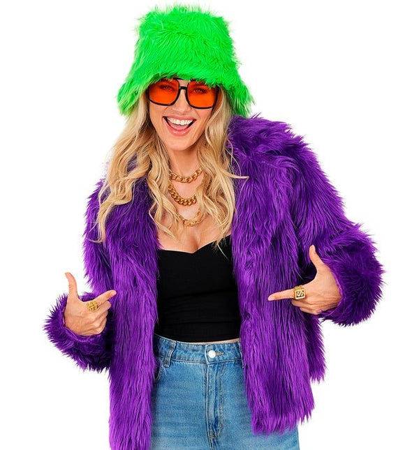 Bontjas Pluche Dames van Widmann koop je bij Partywinkel