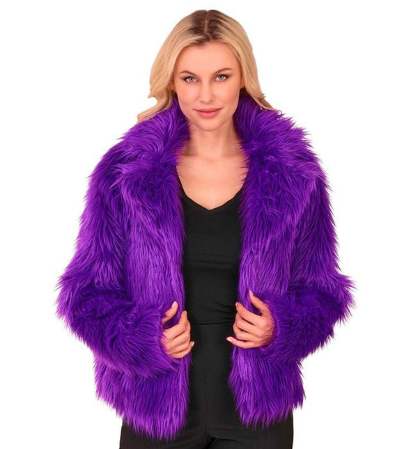 Bontjas Pluche Dames van Widmann koop je bij Partywinkel