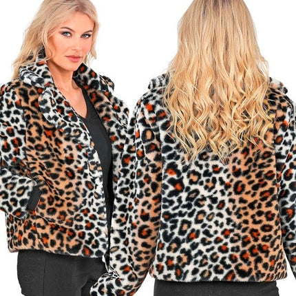 Bontjas Pluche Dames Luipaard van Widmann koop je bij Partywinkel