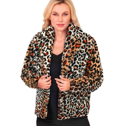 Bontjas Pluche Dames Luipaard van Widmann koop je bij Partywinkel